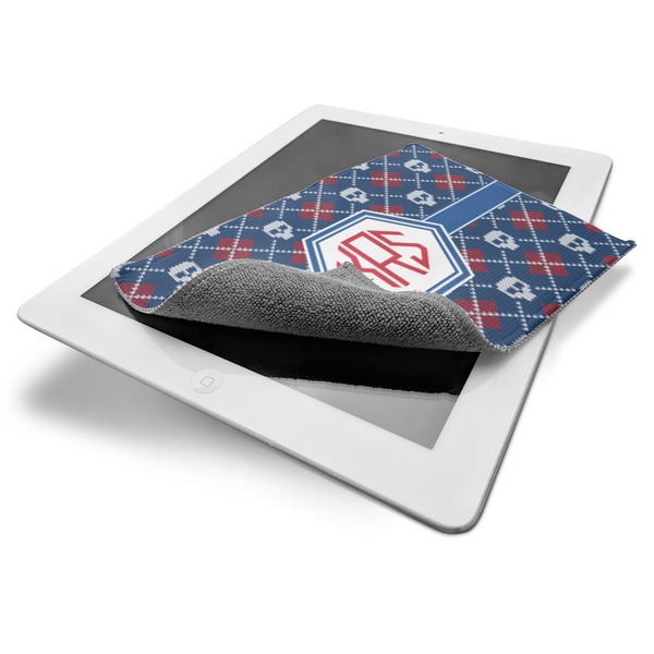 Knitted Argyle & Skulls Electronic Screen Wipe - iPad