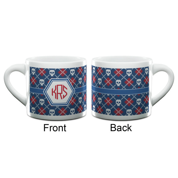 Knitted Argyle & Skulls Espresso Cup - 6oz (Double Shot) (APPROVAL)