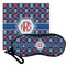 Knitted Argyle & Skulls Eyeglass Case & Cloth (Personalized)