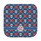 Knitted Argyle & Skulls Face Cloth-Rounded Corners
