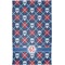 Knitted Argyle & Skulls Finger Tip Towel - Full View
