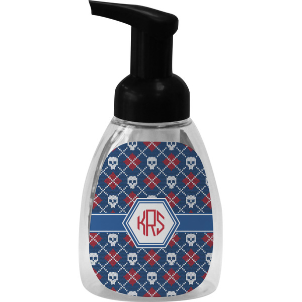 Knitted Argyle & Skulls Foam Soap Bottle