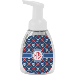 Knitted Argyle & Skulls Foam Soap Bottle (Personalized)