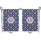 Knitted Argyle & Skulls Garden Flag - Double Sided Front and Back