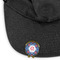 Knitted Argyle & Skulls Golf Ball Marker Hat Clip - Main - GOLD