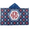 Knitted Argyle & Skulls Kids Hooded Towel (Personalized)
