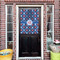Knitted Argyle & Skulls House Flags - Double Sided - (Over the door) LIFESTYLE