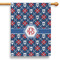 Knitted Argyle & Skulls House Flags - Single Sided - PARENT MAIN