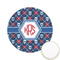 Knitted Argyle & Skulls Printed Cookie Topper - 2.15" (Personalized)