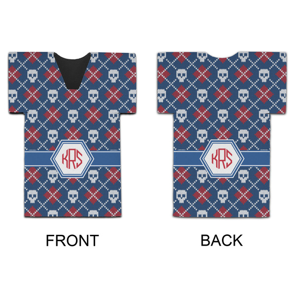 Knitted Argyle & Skulls Jersey Bottle Cooler - APPROVAL