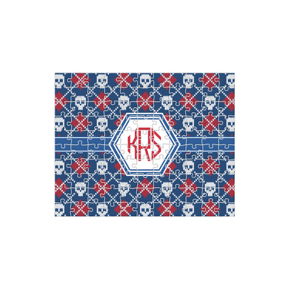 Custom Knitted Argyle & Skulls 110 pc Jigsaw Puzzle (Personalized)
