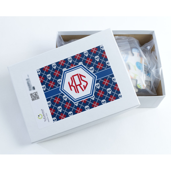 Knitted Argyle & Skulls Jigsaw Puzzle 30 Piece - Box