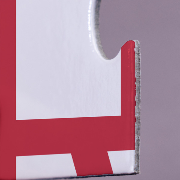 Knitted Argyle & Skulls Jigsaw Puzzle 30 Piece  - Close Up