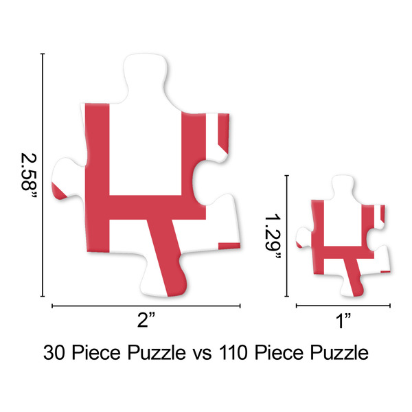 Knitted Argyle & Skulls Jigsaw Puzzle - Piece Comparison