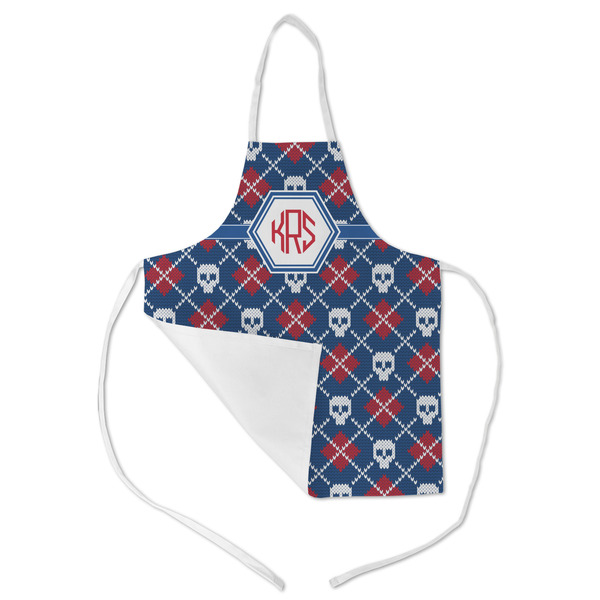 Knitted Argyle & Skulls Kid's Aprons - Medium - Main (med/lrg)