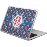 Knitted Argyle & Skulls Laptop Skin - Custom Sized (Personalized)