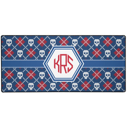 Knitted Argyle & Skulls Gaming Mouse Pad (Personalized)