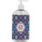 Knitted Argyle & Skulls Plastic Soap / Lotion Dispenser (16 oz - Large - White) (Personalized)