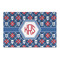 Knitted Argyle & Skulls Large Rectangle Car Magnets- Front/Main/Approval
