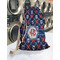 Knitted Argyle & Skulls Laundry Bag in Laundromat