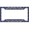 Knitted Argyle & Skulls License Plate Frame (Personalized)