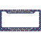 Knitted Argyle & Skulls License Plate Frame - Style B (Personalized)