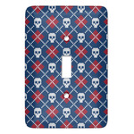 Knitted Argyle & Skulls Light Switch Cover (Single Toggle)