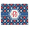Knitted Argyle & Skulls Linen Placemat - Front