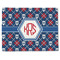 Knitted Argyle & Skulls Single-Sided Linen Placemat - Single w/ Monogram