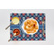 Knitted Argyle & Skulls Linen Placemat - Lifestyle (single)