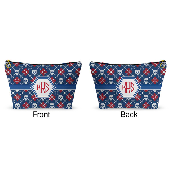 Knitted Argyle & Skulls Makeup Bag Approval
