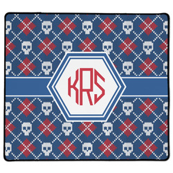 Knitted Argyle & Skulls XL Gaming Mouse Pad - 18" x 16" (Personalized)