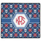Knitted Argyle & Skulls XL Gaming Mouse Pad - 18" x 16" (Personalized)