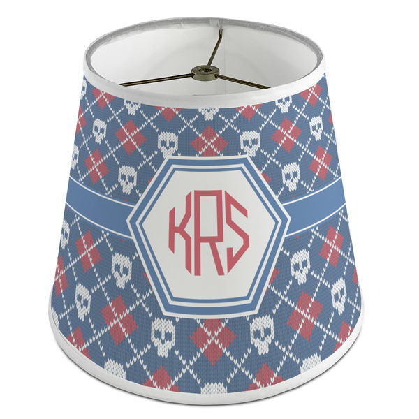 Custom Knitted Argyle & Skulls Empire Lamp Shade (Personalized)