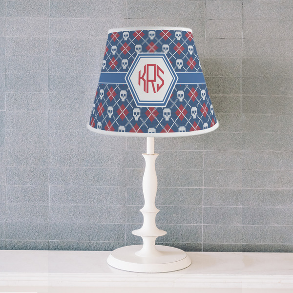 Knitted Argyle & Skulls Poly Film Empire Lampshade - Lifestyle