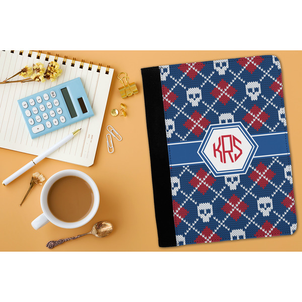 Knitted Argyle & Skulls Medium Padfolio - LIFESTYLE (adult)