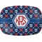 Knitted Argyle & Skulls Melamine Platter (Personalized)