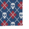 Knitted Argyle & Skulls Microfiber Dish Rag - DETAIL