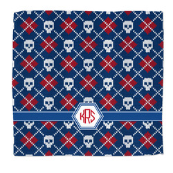 Knitted Argyle & Skulls Microfiber Dish Rag (Personalized)