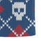 Knitted Argyle & Skulls Microfiber Dish Towel - DETAIL