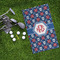 Knitted Argyle & Skulls Microfiber Golf Towels - LIFESTYLE