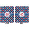Knitted Argyle & Skulls Minky Blanket - 50"x60" - Double Sided - Front & Back