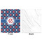 Knitted Argyle & Skulls Minky Blanket - 50"x60" - Single Sided - Front & Back