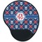 Knitted Argyle & Skulls Mouse Pad with Wrist Support - Main