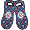Knitted Argyle & Skulls Neoprene Oven Mitts - Set of 2 w/ Monogram