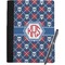 Knitted Argyle & Skulls Notebook Padfolio - Large w/ Monogram