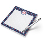 Knitted Argyle & Skulls Notepad (Personalized)