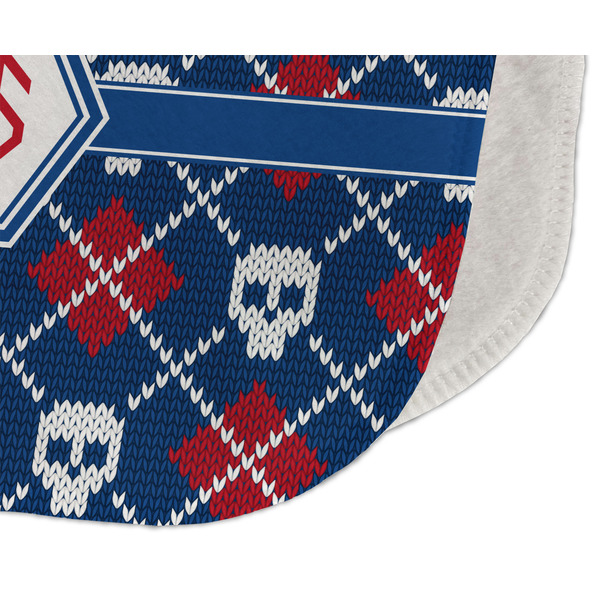 Knitted Argyle & Skulls Old Burp Detail