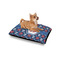 Knitted Argyle & Skulls Outdoor Dog Beds - Small - IN CONTEXT
