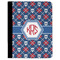 Knitted Argyle & Skulls Padfolio Clipboards - Large - FRONT